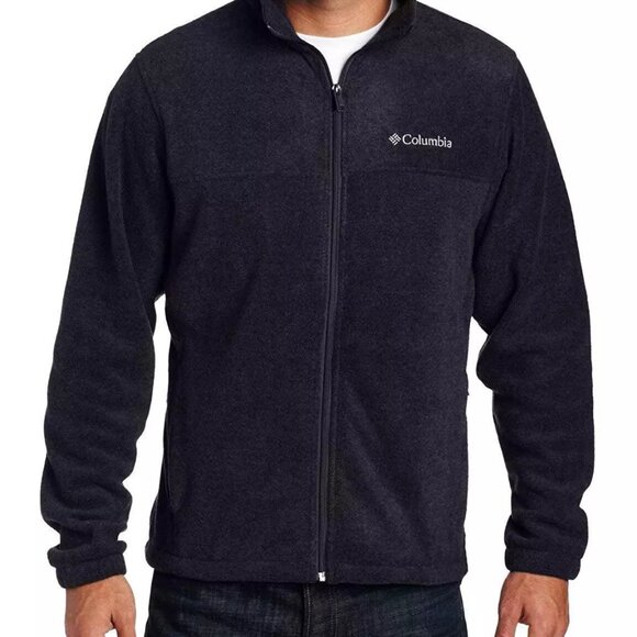 Columbia Men's Granite Steens Mountain Fleece Jacket Black XT6354-010 Large Tall - Picture 1 of 2